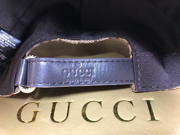 ブランド帽子角部分ディテール